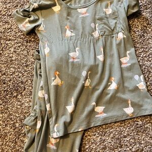 Kids Pajamas with Goose Print